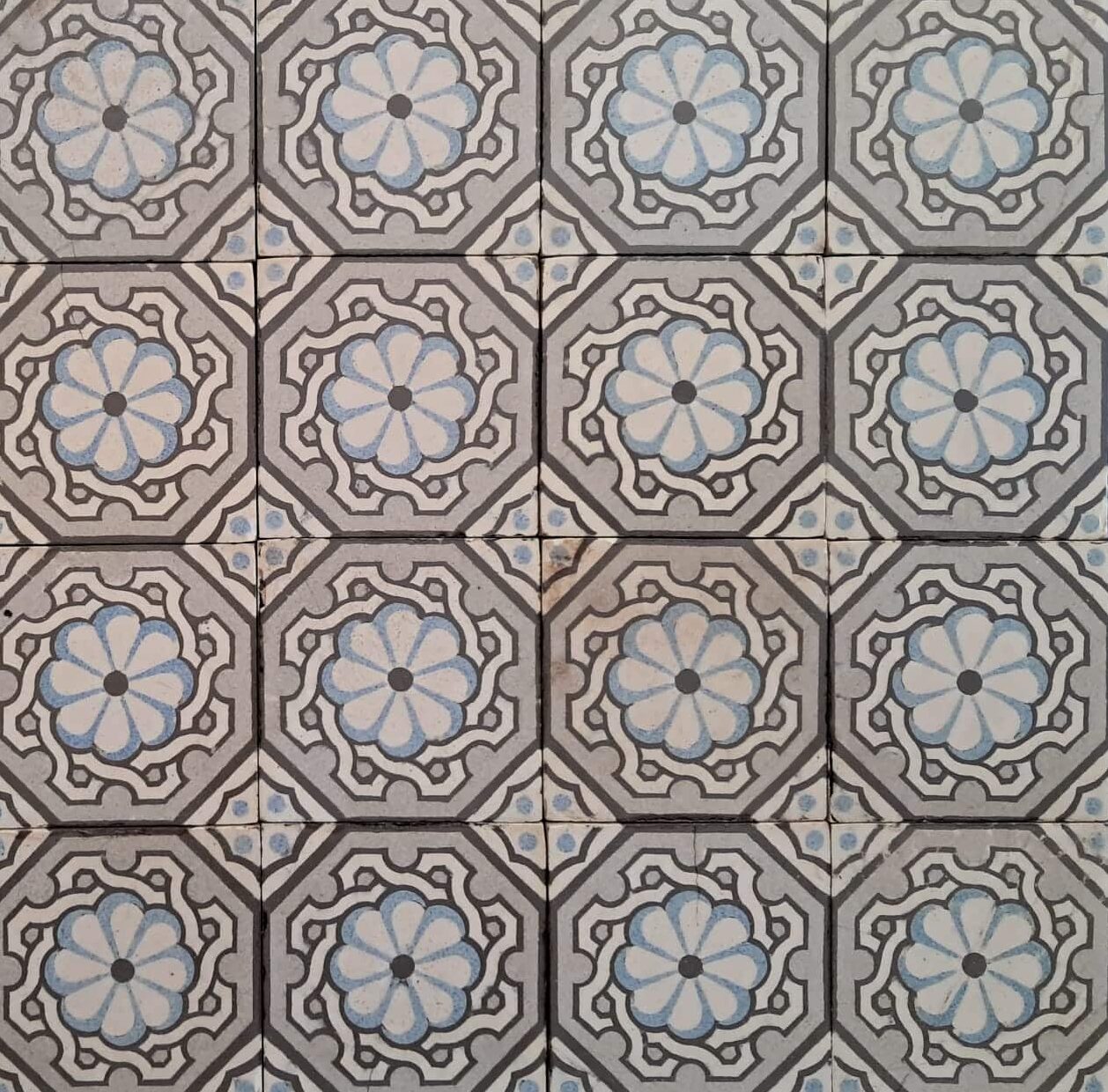 antieke tegels close up