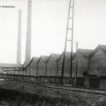 Ansichtkaart van de fabriek van La Nouvelle Ceramique AMAY