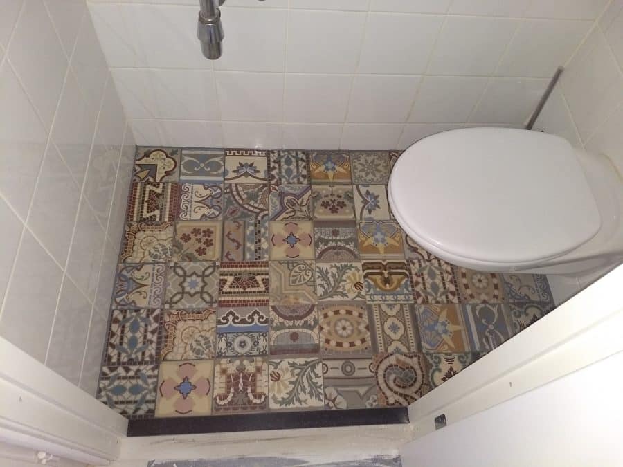 het is nutteloos zuiger verdacht 014 patchwork antieke keramische vloertegels | Vintage tegels patchwork  |Floorz