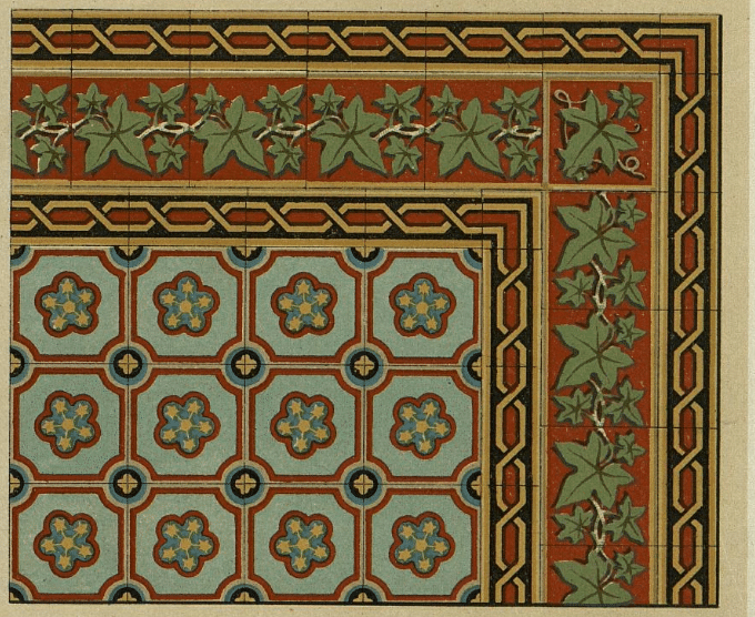 uitsnede Boch Freres tegels 17x17