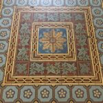 antieke vloertegels Boch Freres 17x17 cm