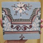 oude vloertegel Jugendstil