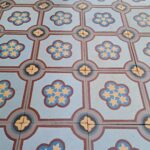 Antieke vloertegels Boch freres Maubeuge 17x17 cm