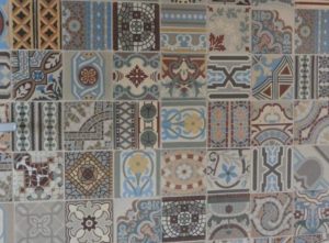 Patchwork vintage tegels