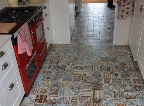 patchwork vintage tegels keuken