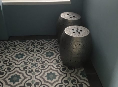 portugese cementtegels in toilet
