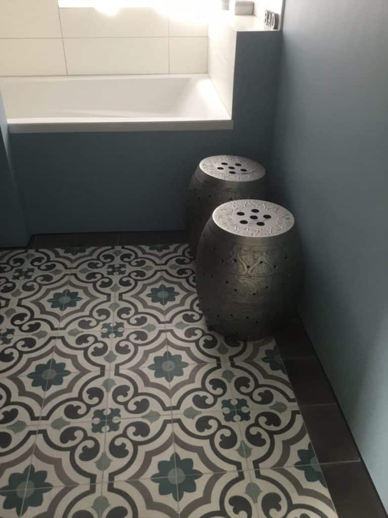 portugese cementtegels in toilet
