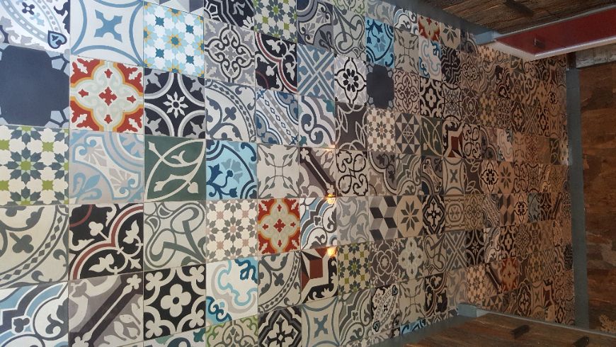 Onderwijs over Verdeel Portugese tegels patchwork bonte mix 20x20 | Mix vloertegels door elkaar  |Floorz