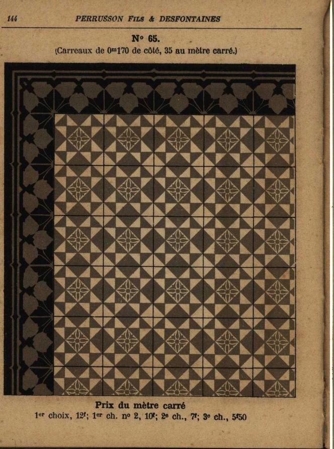 Perrusson Geoz 2 oude bladzijde uit catalogus