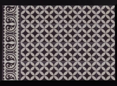 Portugese tegel zwart wit VCCZ04 20x20