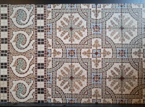 antieke tegels faux mosaique