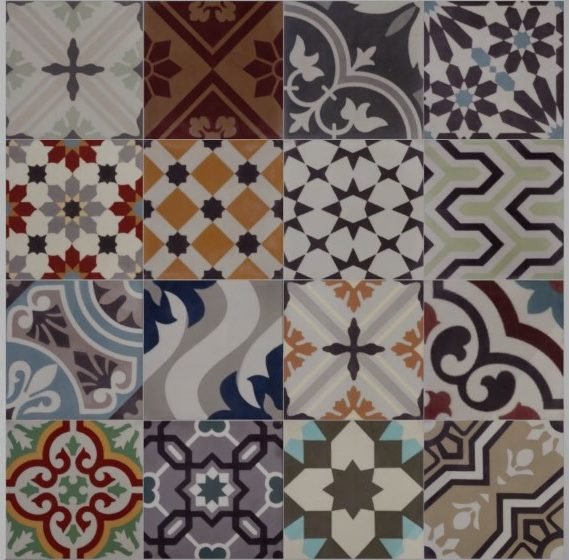 Portugese tegels patchwork 20x20 cm