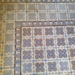 antieke tegelvloer is situ