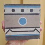 antieke vloertegel blauw 15x15