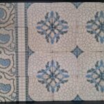 oude tegelvloer mozaïek