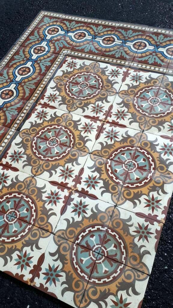 antieke tegelvloer ceramic