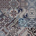 patchwork portugese tegels blauw