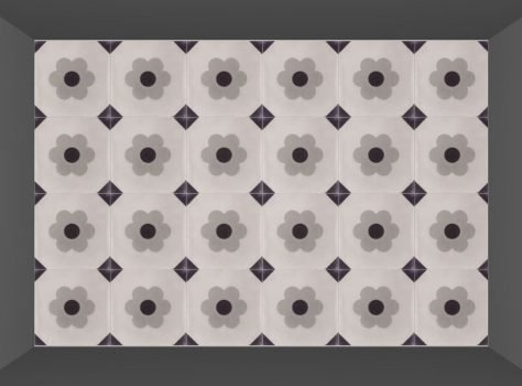 restpartij patroontegels serie Gaudi Flower 20x20 cm