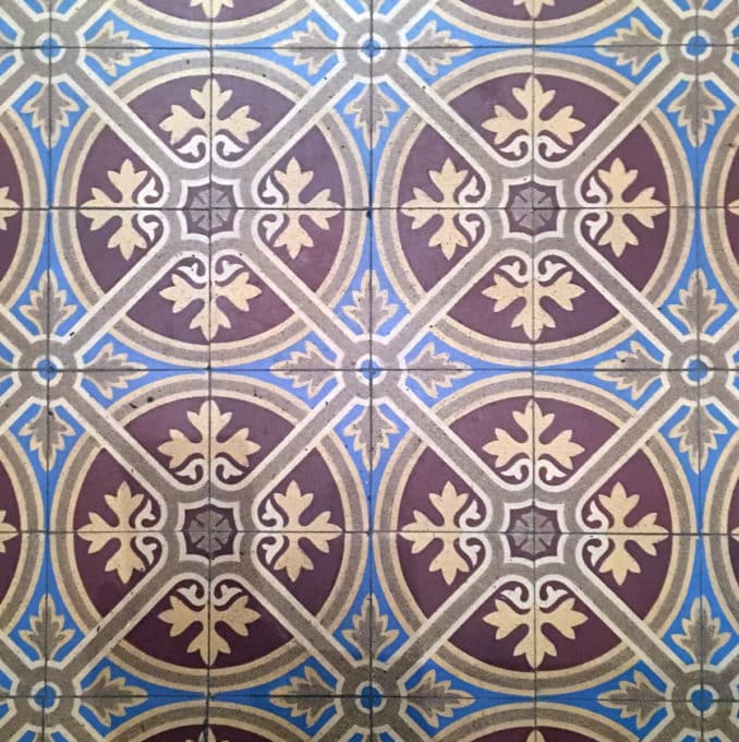 antieke Franse vloertegels
