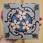 antiek tegeltje 14x14 cm