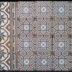 antieke vloertegels blauwe