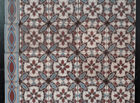 oude tegels mozaiek