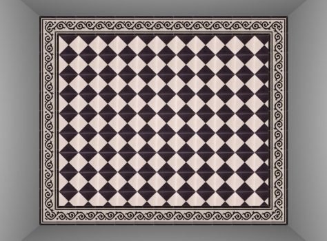 Portugese tegels CHRONOZ BLACK combi BORDER 27