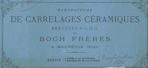 Front blad Boch Freres blauw catalogus