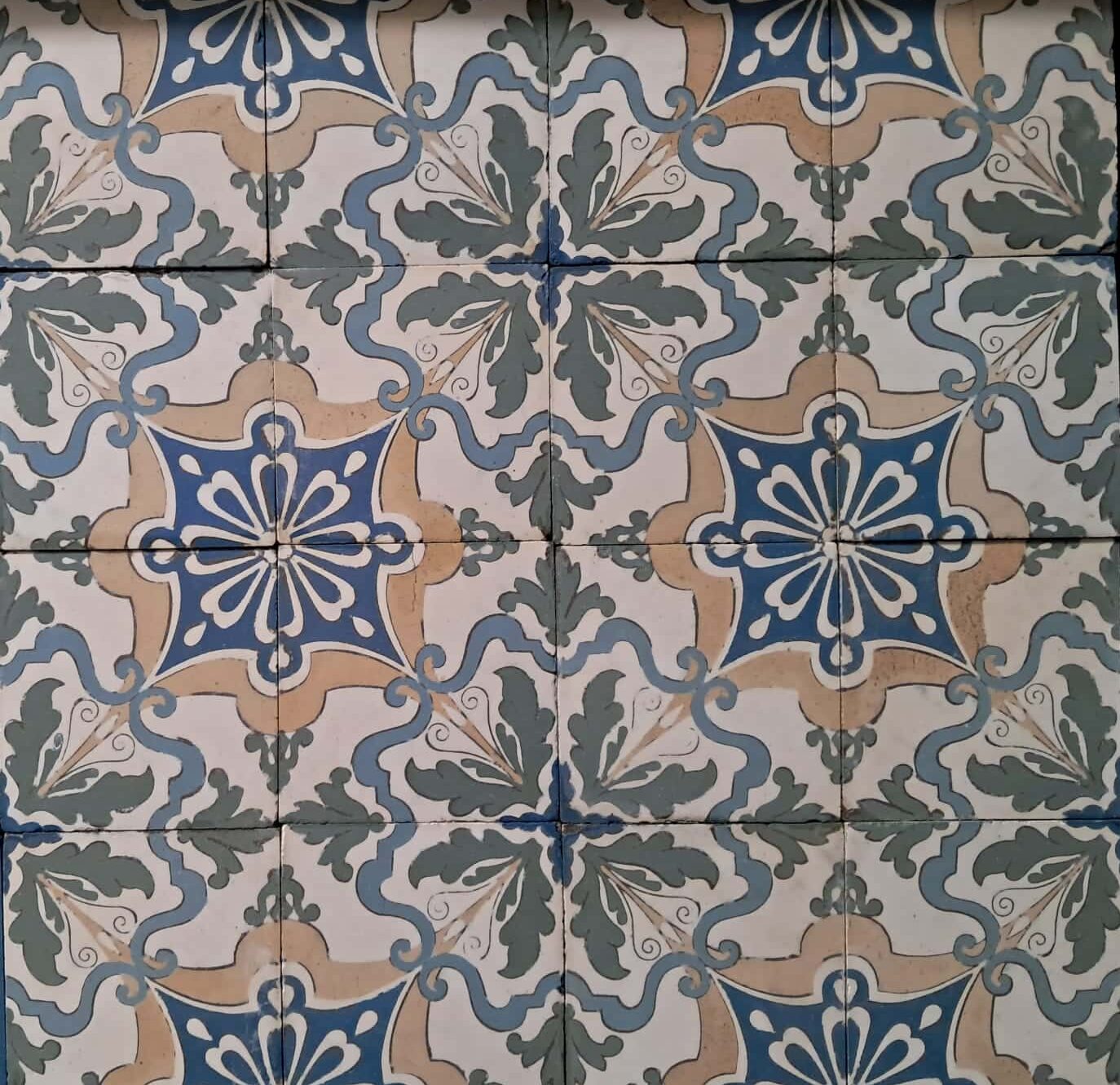 oude art nouveau tegeltjes 15x15