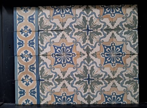 antieke tegelvloer 15x15