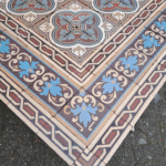 antieke tegelvloertjes Boch Freres