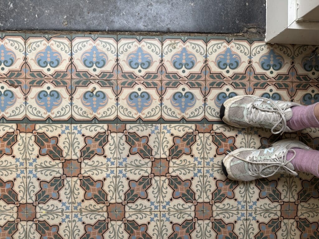 Oude vloertegels