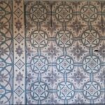 antieke vloer tegels groen 16x16