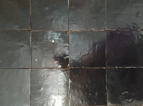 Marokkaanse zelliges Noir 10x10 cm