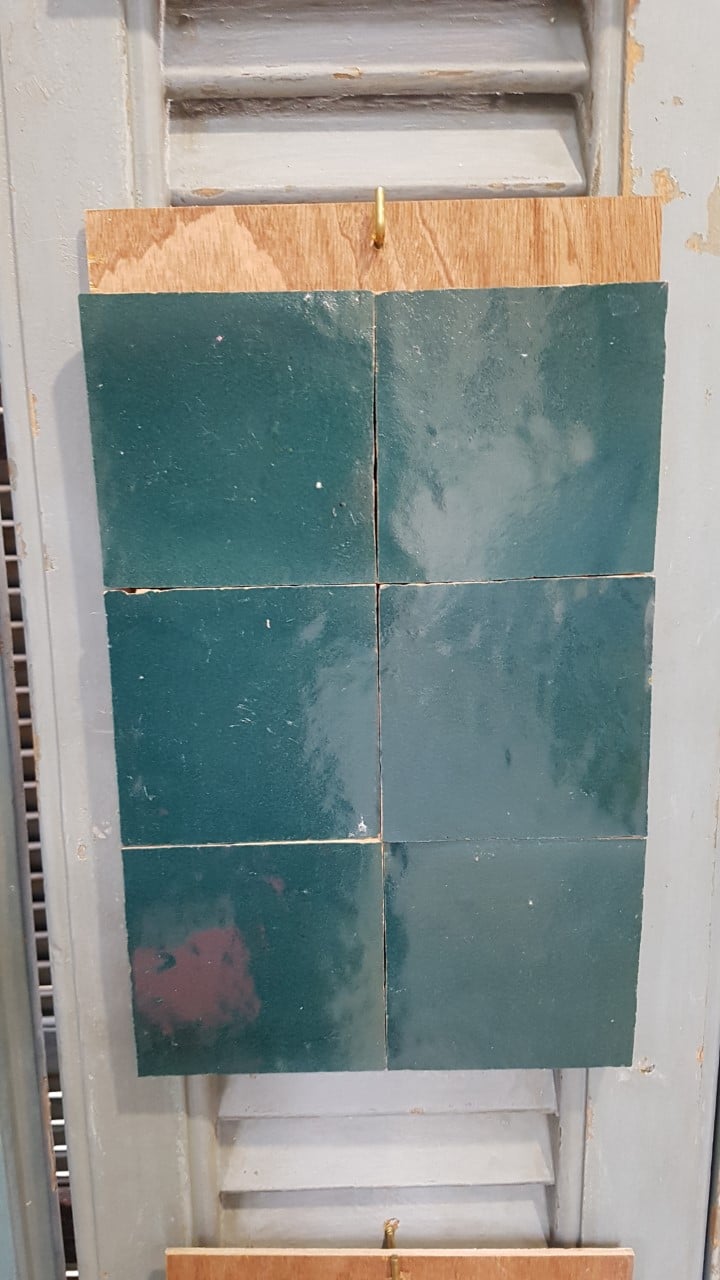 zelliges tegels blauw groen