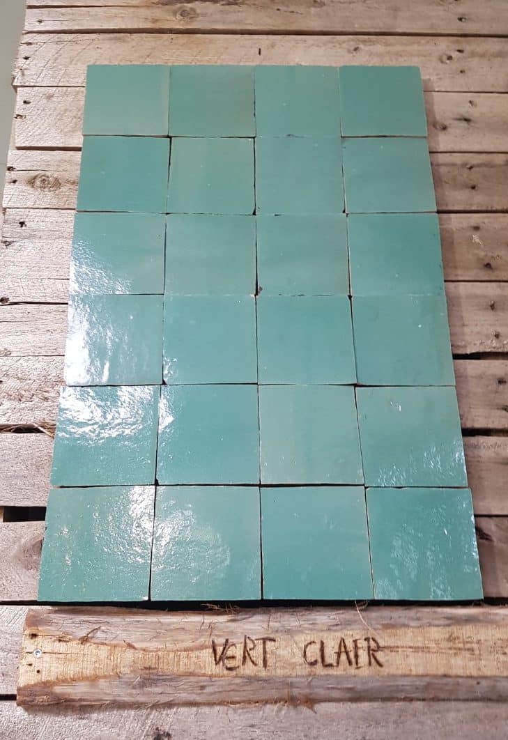 Zelliges Vert Clair 10x10 cm