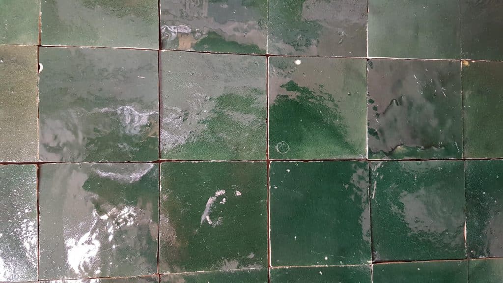 Marokkaanse tegels zelliges vert foncee 10x10 cm