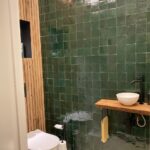 Zelliges tegels in badkamer Kleur Vert Sapin