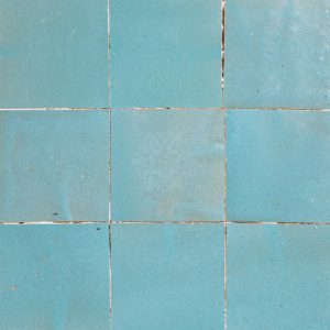 AQUAMARIN zellige tegel 10x10 cm 9 stuks