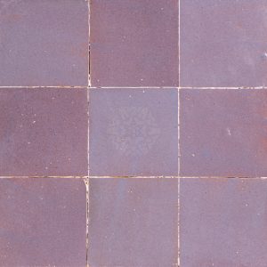 AUBERGINE zellige tegel 10x10 cm 9 stuks