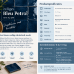 Zelliges bleu petrol product info