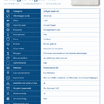 Witte zelliges informatieblad