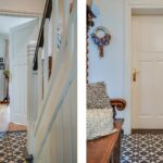 Portugese cementtegel ASTREA BLACK in hal