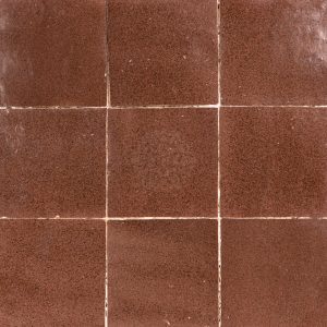 BRUN TABAC 10x10 cm zelliges 9 stuks bruin