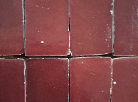 Bejmat CERISE close up. Marokkaanse tegels