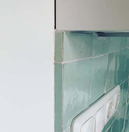 afwerken van zelliges randen