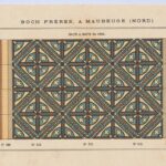 Oude vloertegels Carrelages Ceramiques de Boch Freres a Maubeuge Nord 1887