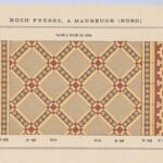 Antique floor tiles Carrelages Ceramiques de Boch Freres a Maubeuge Nord 1887