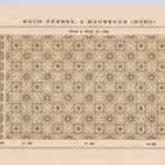 Oude patroontegels Carrelages Ceramiques de Boch Freres a Maubeuge Nord 1887