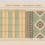 Antieke wandtegels Carrelages Ceramiques de Boch Freres a Maubeuge Nord 1887